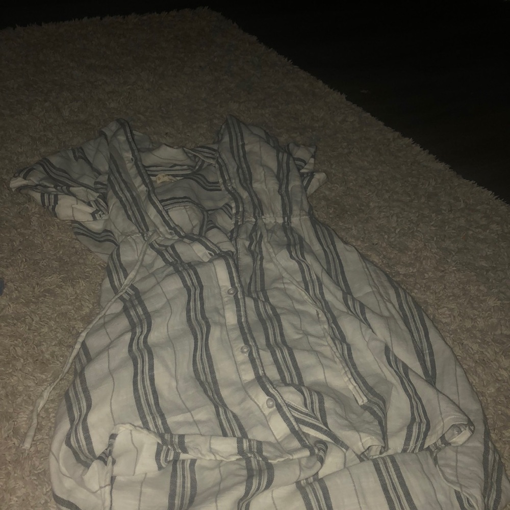 button up striped dress⭐️